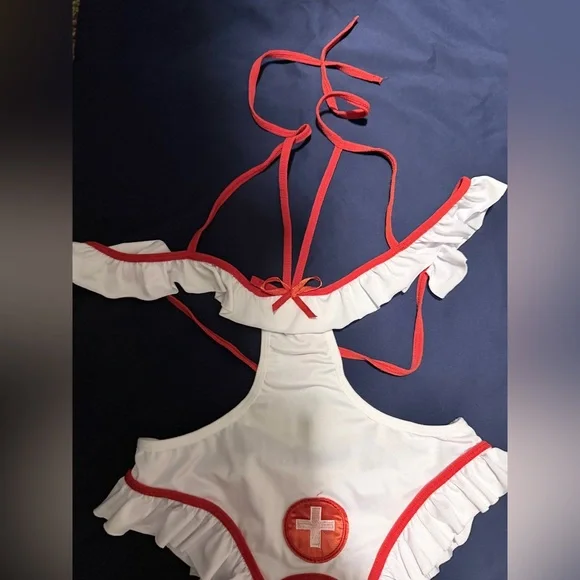 Sexy Naughty Nurse Lingerie (m) New - Picture 5 of 9